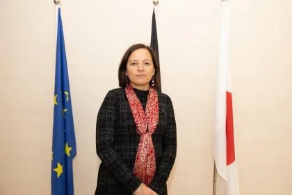 L'ambassadrice de la Belgique en RDC Roxane de Bilderling