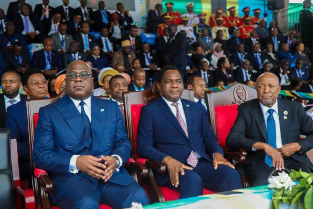 Félix Tshisekedi marque de sa présence le 60ème anniversaire de l'Union entre la Tanzanie et Zanzibar