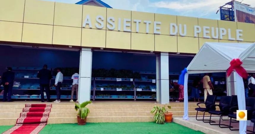 Inauguration à Kinshasa du tout premier marché appelé “Assiette du peuple” pour la vente des produits des maraîchers