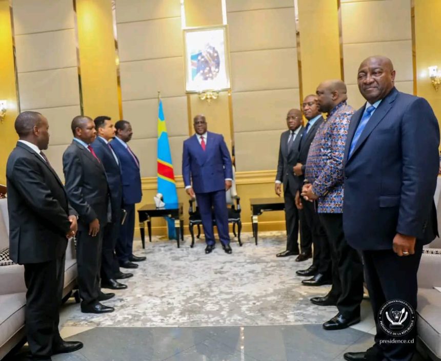 Rencontre entre Félix Tshisekedi et une délégation kényane à Kinshasa