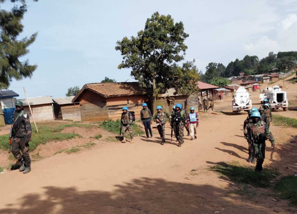 La présence des casques bleus renforcée à Kanyabayonga en appui aux FARDC