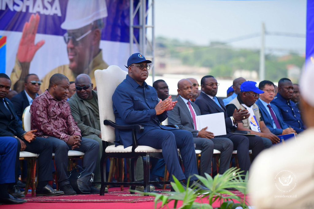Le président Félix Tshisekedi lance les travaux de construction de la rocade de Kinshasa