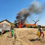 Un Hélicoptère du Programme Alimentaire Mondial Prend Feu Lors de l'Atterrissage